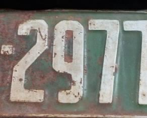1926 Neb License Plate 