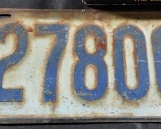 Vintage Kansas License Plate 