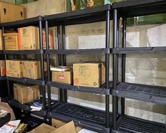 12 or so sets of shelving