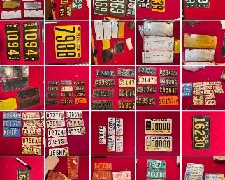 Scroll down for up close license plates photos