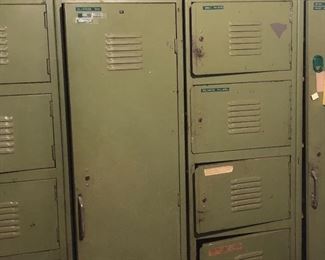 Old steel lockers