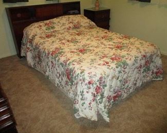 Full Size Bed With  Mattress Set