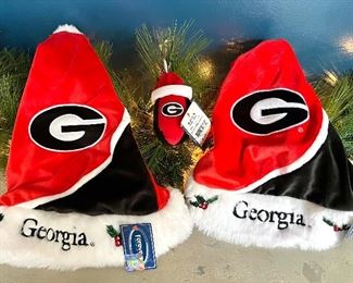 New UGA Santa Hats & Ornament 