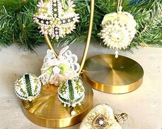 Vintage Pushpin & Sequin Ornaments