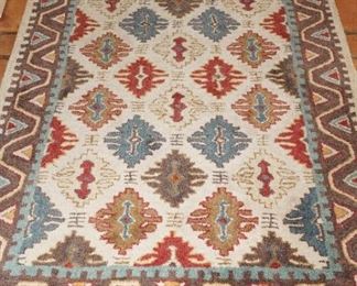 Beautiful Multi-Colored Wool Floor Rug