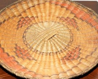 Native American Pictoral Motif Basket