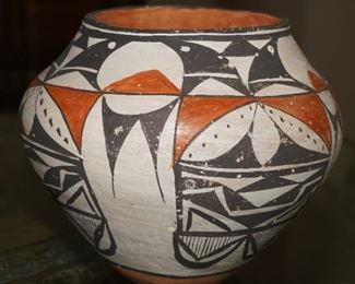 Vintage Acoma polychrome pottery vessel