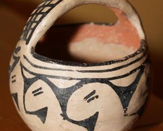 Vintage small pottery vessel