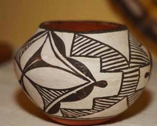 Polychrome vintage pottery