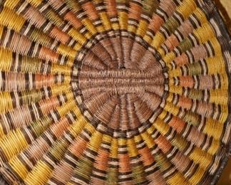 Colorful Native American basket
