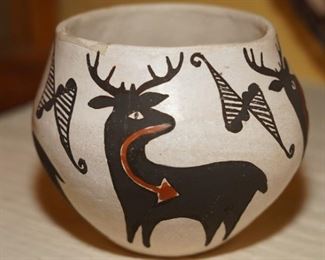 Figural polychrome Acoma pottery