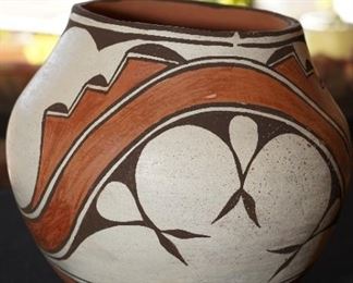 Vintage polychrome pottery