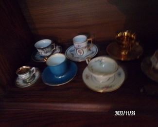 lots of teacups & saucers