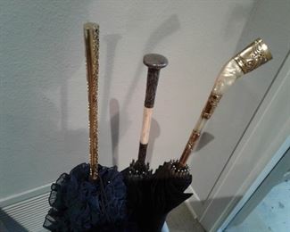 Fancy Victorian Parasol Handles
