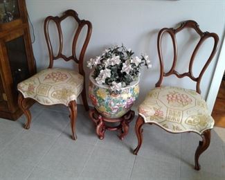 Pr 19th C Parlor Chairs