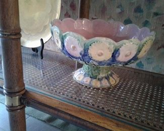 Majolica Footed Bowl