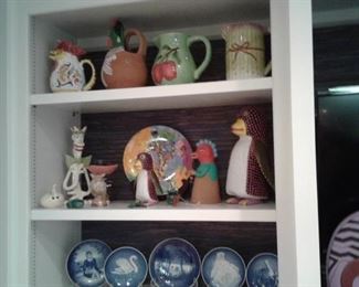 Pitchers, Oaxaca painted Animals, Royal Copenhagen Annual Plates