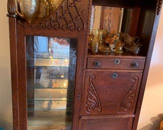 antique armoire/display cabinet