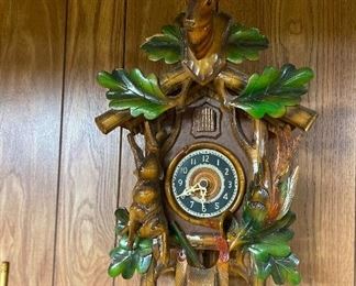 Antique Wood Coo Coo Clock