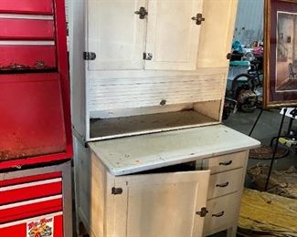 Vintage Enamel Kitchen Cabinet