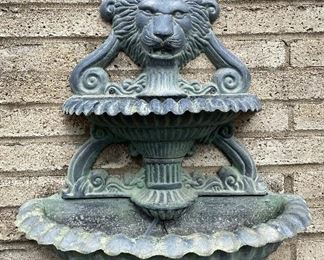 Outdoor Lion Fountain • approximately 30” x 22”