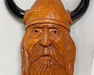 Wood Carving Viking • ~15”x10” 
