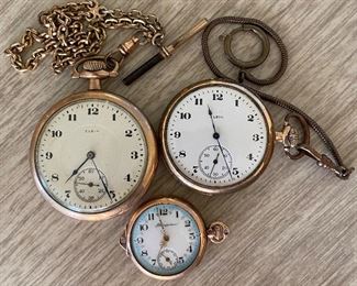 Elgin & Hampden Pocket Watches 