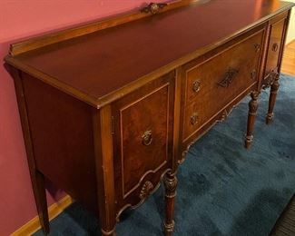 Antique Dining Room Buffet Sideboard  (~67” wide • ~21” deep • ~38” tall)