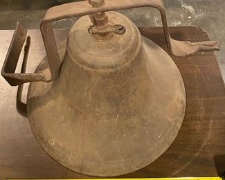 Vintage Old Iron Liberty Bell (approximately 15” across)