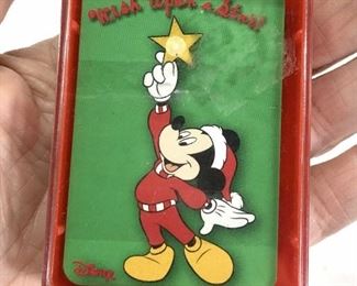 Mickey Mouse Miniature Card Deck in Case, New
