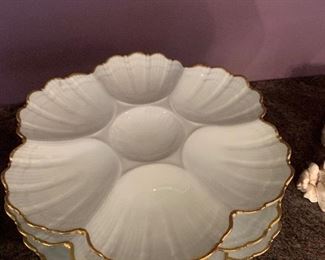 LIMOGE OYSTER PLATES 
