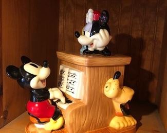 Mickey, Minny, Pluto @ Piano.  First Edition $125