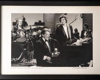 Jerry Lee Lewis & Keith Richard & Mick Fleetwood Photo by Richard E. Aaron.  Hand Printed, Numbered & Signed by Richie Aaron.    6/30.    $2,500