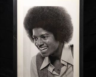 Michael Jackson Photo by Richard E. Aaron.  Hand Printed, Numbered & Signed by Richie Aaron.  3/30