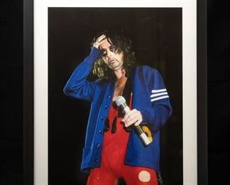 Alice Cooper Photo by Richard E. Aaron.  Hand Printed, Numbered & Signed by Richie Aaron.  2/30