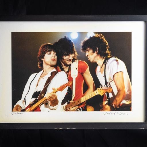 Rolling Stones Photo by Richard E. Aaron.  Hand Printed, Numbered & Signed by Richie Aaron 4/30.   $2,500