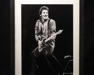 Bruce Springsteen Photo by Richard E. Aaron.  Hand printed, numbered & signed by Richie Aaron. 2/30