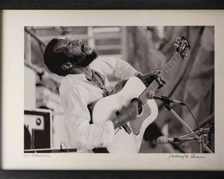 Ritchie Havens Photo by Richard E. Aaron.  Hand Printed, Numbered & Signed by Richie Aaron.  6/30.  $2,200
