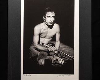 Iggy Pop.Photo by Richard E. Aaron.  Hand Printed, Numbered & Signed by Richie Aaron.  3/30.       $2,200
