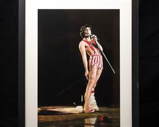Queen - Freddy Mercury Photo by Richard E. Aaron.  Hand Printed, Numbered & Signed by Richie Aaron.  17/30