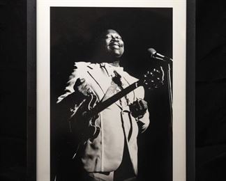 BB King   Photo by Richard E. Aaron.  Hand Printed & Signed by Richie Aaron. One Off  $2,000