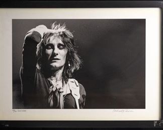 Ron Wood Photo by Richard E. Aaron.  Hand Printed, Numbered & Signed by Richie Aaron. 2/30. $2,500