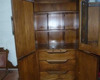 Gentleman's Armoire with Drawers and Storage 