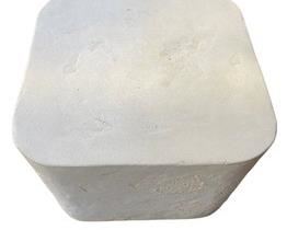 $126 USD     Mid Century Plaster Stone Look Textured End Table AB147-5      Description: Mid-Century Modern textured faux skin finish cylinder shape studio coffee table in style of John Dickinson. Rounded edges form a continuous plane, juxtaposing rigid structural expectation with an infinite expanse. A reliable, welcoming presence
Condition: Very good
Measurements: 24 x 24 x 34"H
Local pick up Rockville, MD.  Contact us for shipper suggestions      https://goodbyhello.com/products/plaster-ceramic-stone-look-end-table-ab146-5?_pos=5&_sid=4e0d40c95&_ss=r