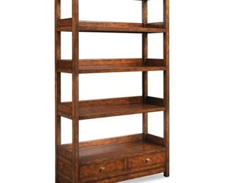 $2100 - Woodbridge Winslow Tall 4 Shelf One Drawer Bookcase AE170-3                                                                                     Description:  A tall linear case with clean styling featuring four stationary shelves above a pair of low storage drawers. Hardwood solids and cherry veneer.  Bordeaux finish with brass hardware

Dimensions: 44"W x 16"D x 76"H

Condition: This was a floor sample.  It's in great condition but has a couple of nicks.  See photos.

Local pick up Germantown, MD.  Contact us for shipper suggestions. Original price $2900