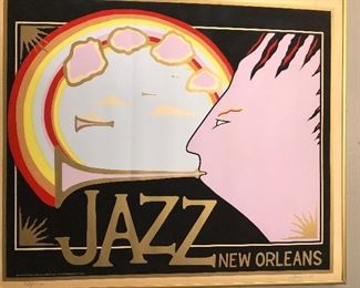 New Orleans Jazz serigraph by Amzie Adams 67/1500