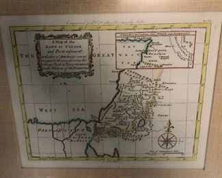 18thc. map Land of Canaan