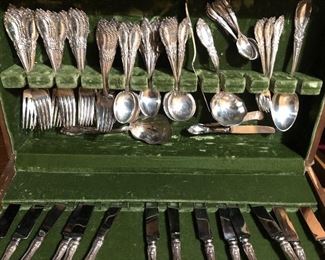 Sterling silver flatware service