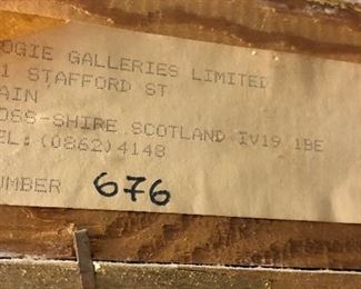 Gallery label for John Ward painting, Scotland