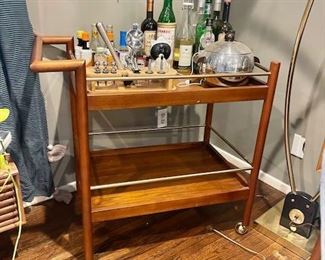 Mid Century Style bar cart
